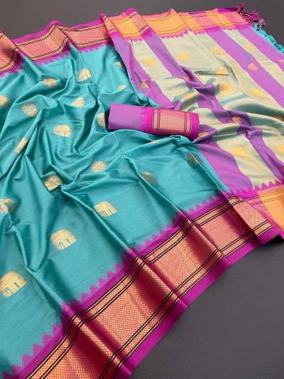 E paithani BY PSW DESIGNER COTTON SILK SAREES WHOLESAER IN INDIA